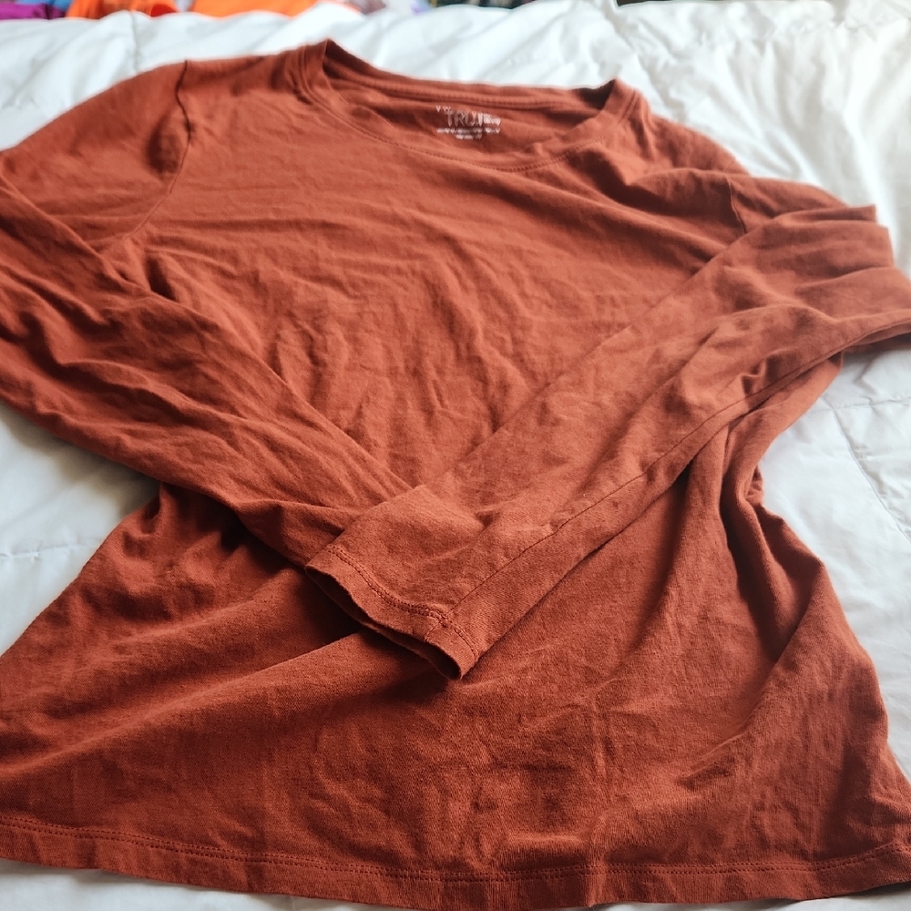 Time and Tru Terracotta Top
